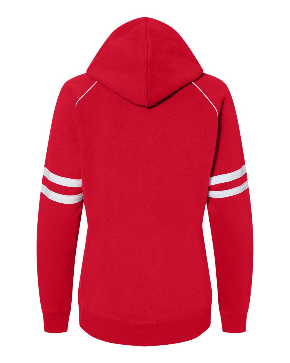 Women's Varsity Fleece Piped Hooded Sweatshirt - 8645 7