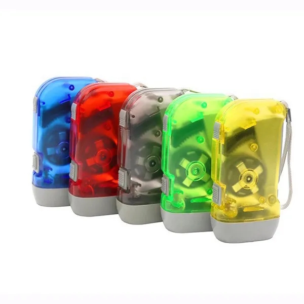 3 Led Hand Press Wind Up Torch 7