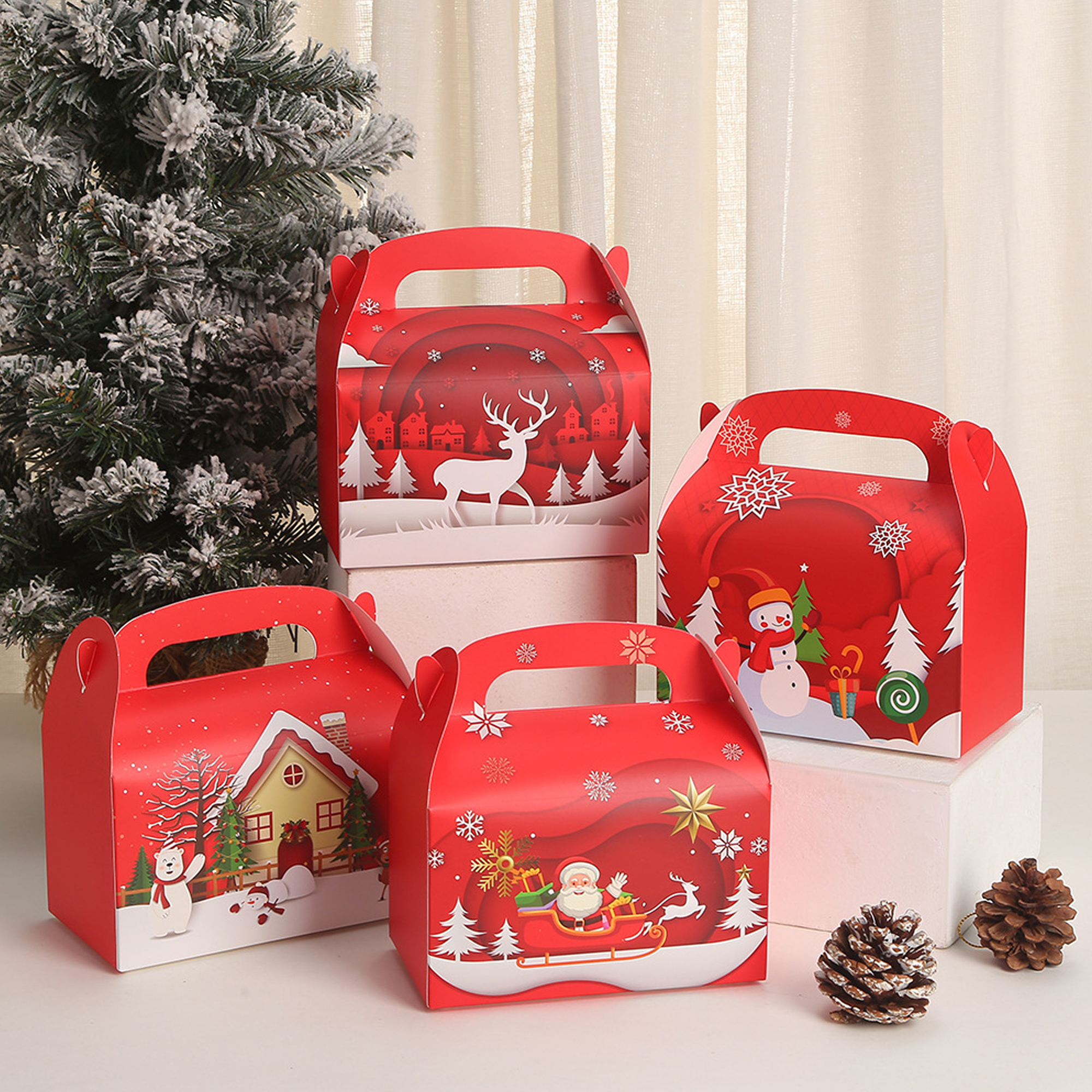 MOQ50 Christmas Party Candy Gift Box 4