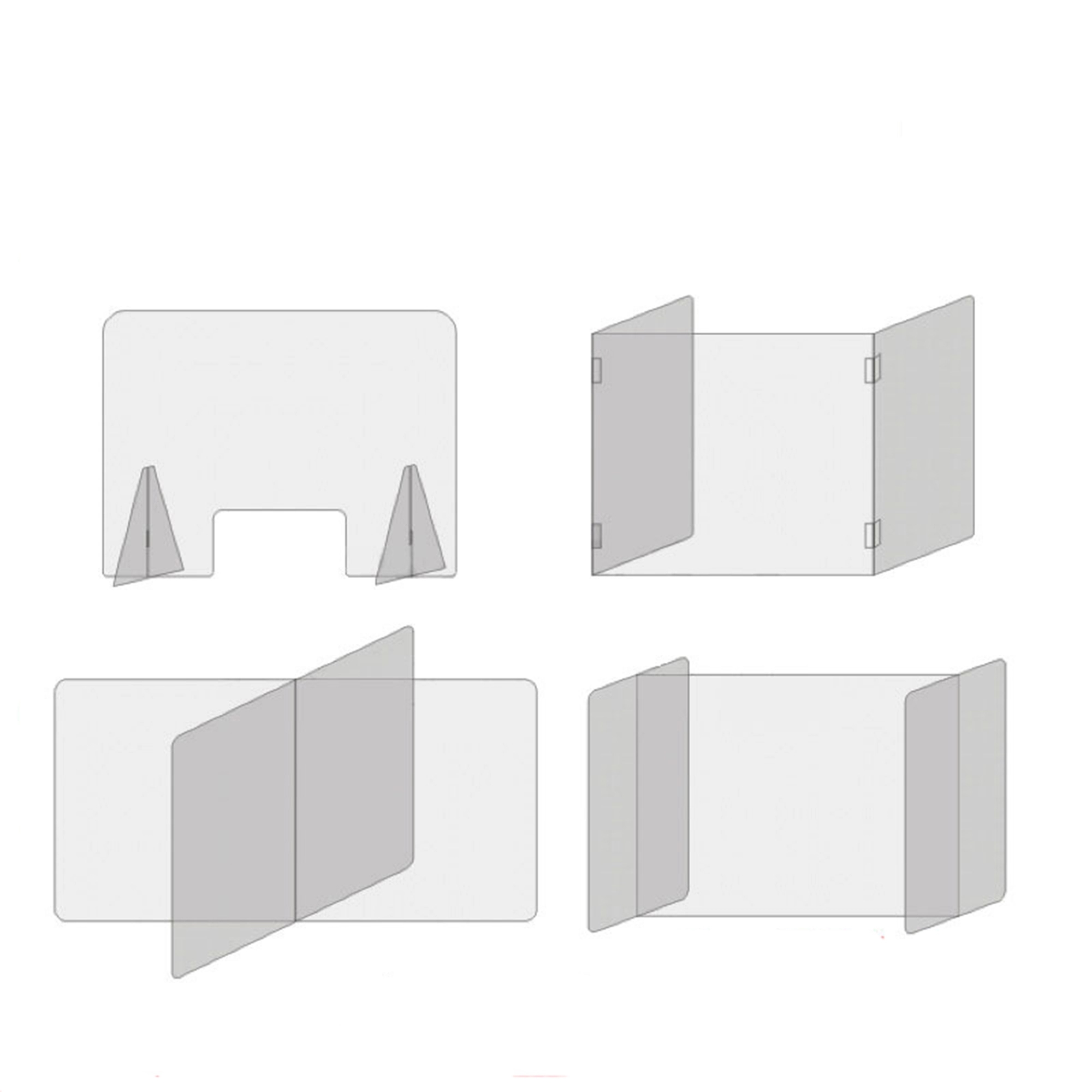 Acrylic Transparent Personal Isolation Protection Shield 3