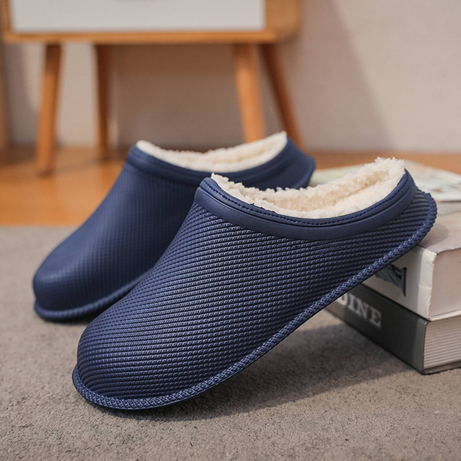 Velvet Insulation Anti Slip Thick Sole No Need For Slippers 3