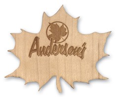 Custom Shape Wood Badge (1-5 Sq. Inches)