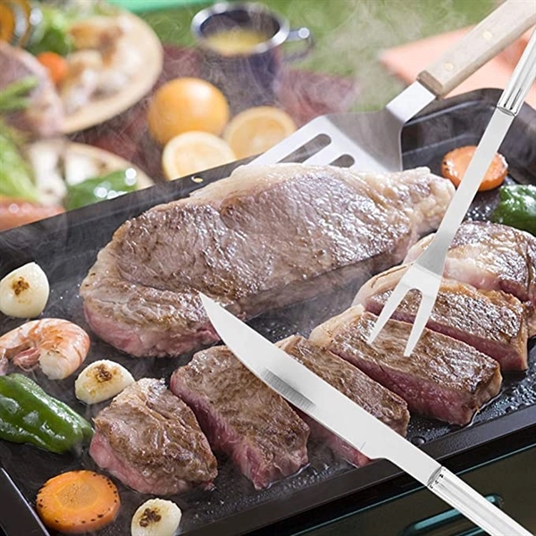Stainless Steel Grilling Tools 9PCS Set 4