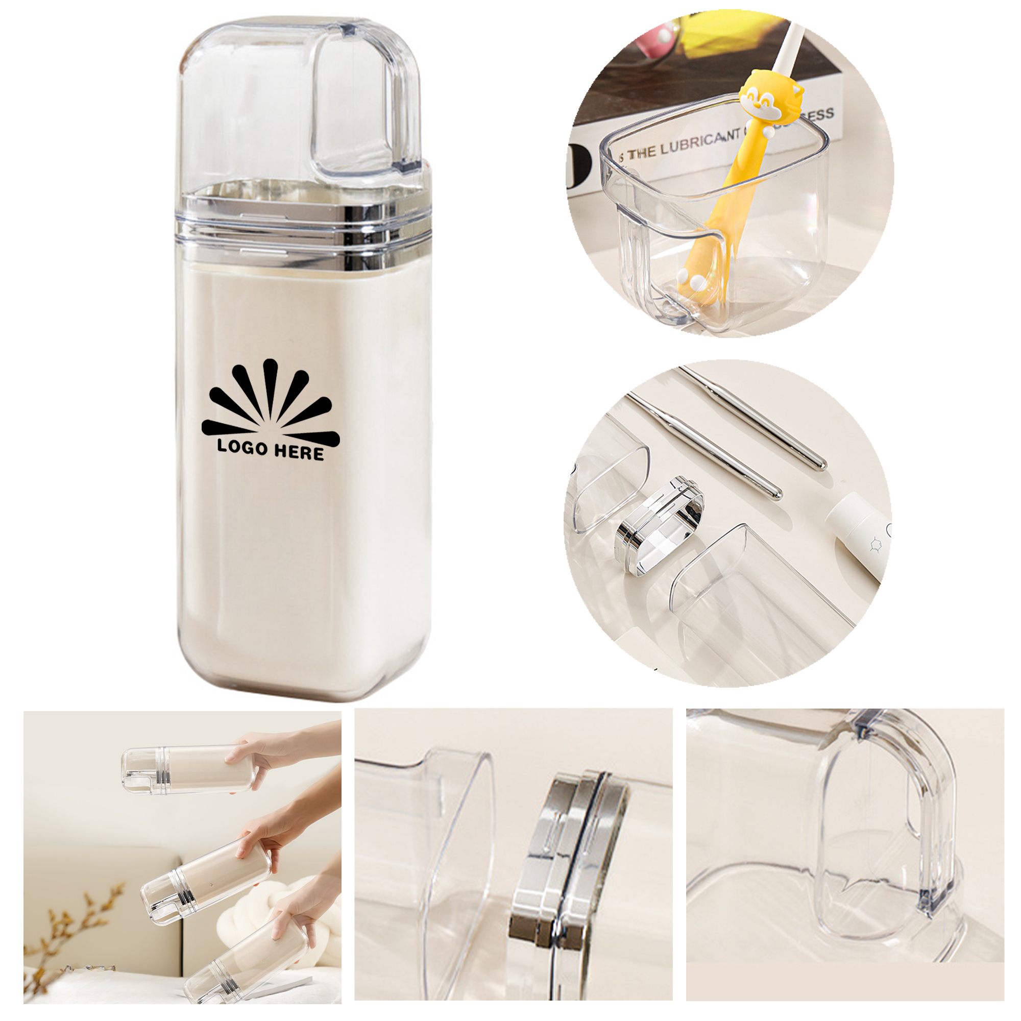 Customizable 3-in-1 Portable Cup for Trips 2