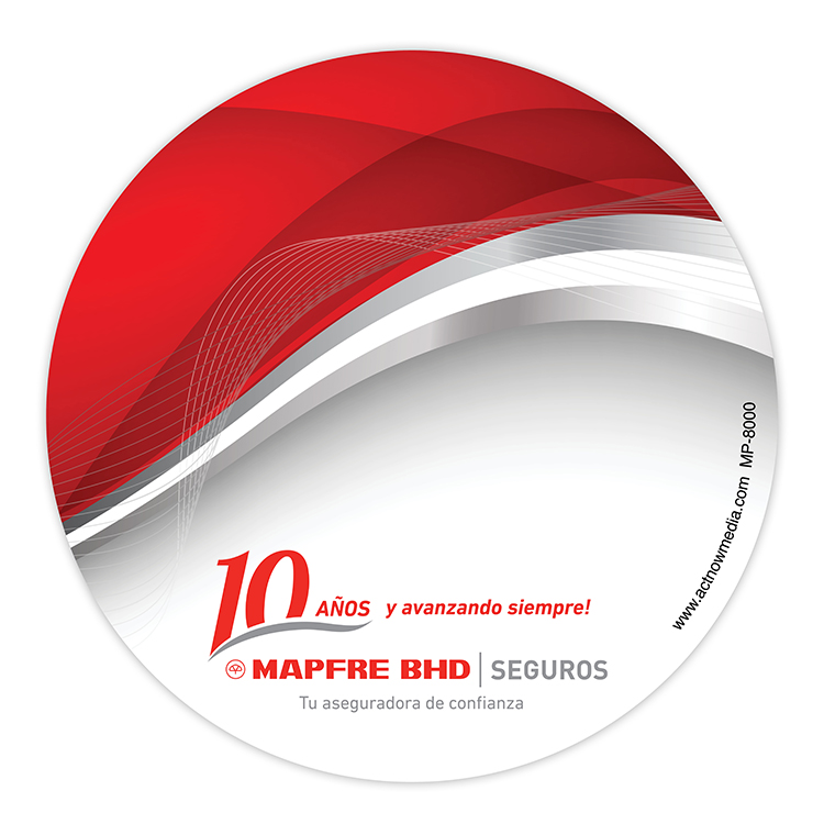 Mouse Carpet Heavy-Duty Fabric Mouse Pad (8"x1/8") Round