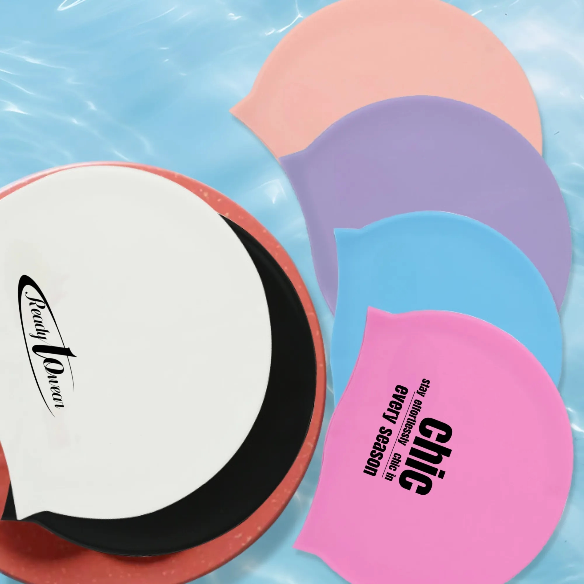 Custom Logo Swim Caps, Secure Fit, Aquatic Sports 5