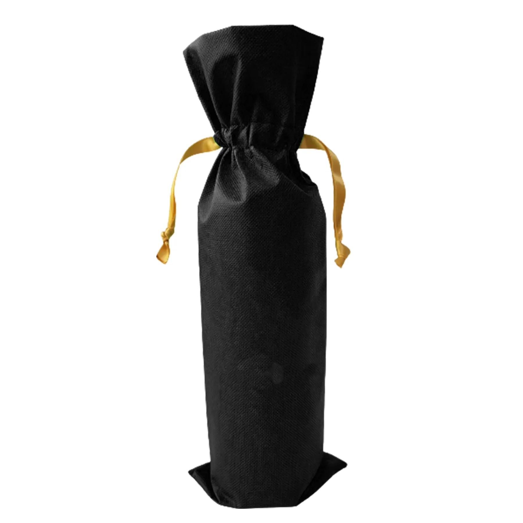 Single Bottle Wine Non-Woven Drawstring Bag 4