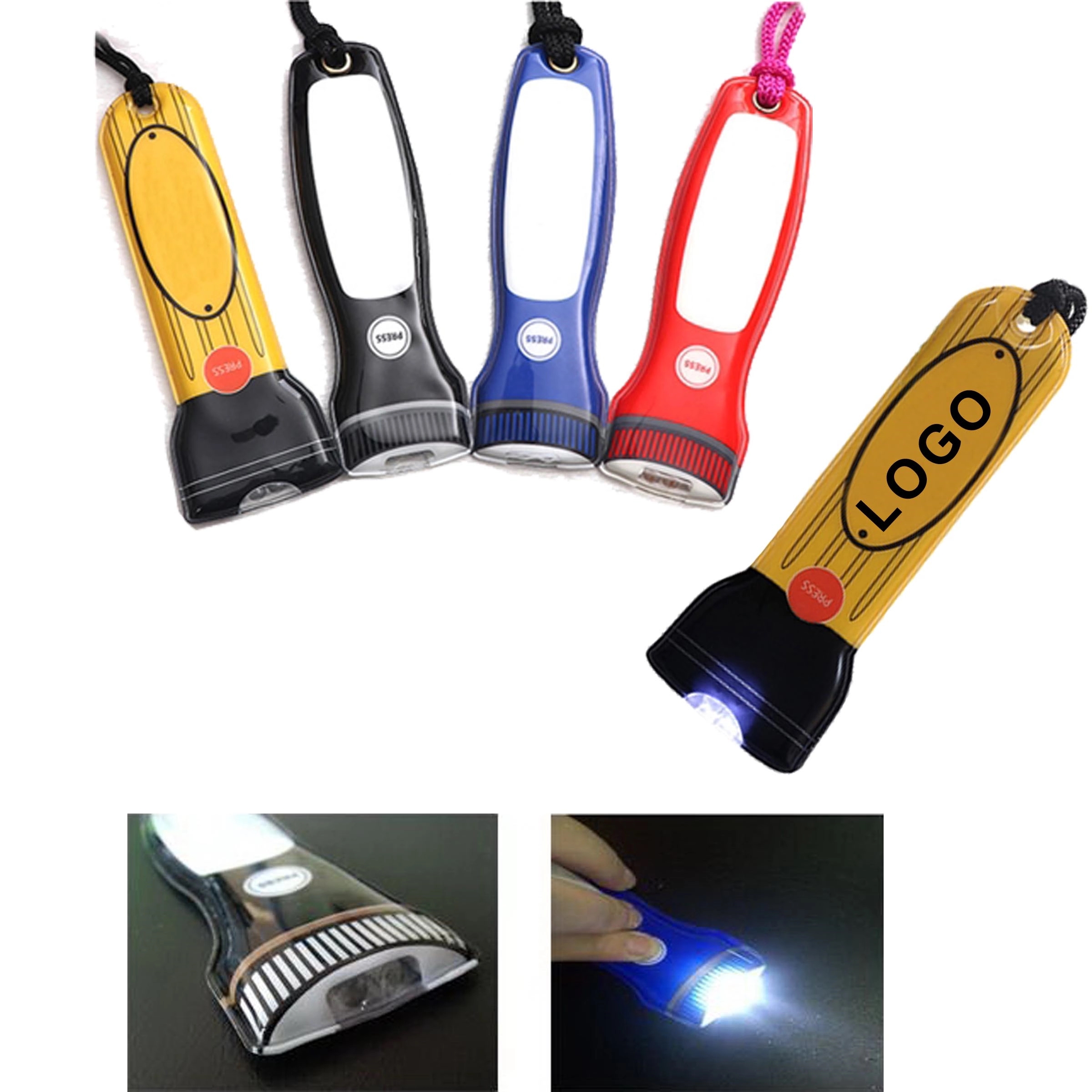 PVC LED Flashlight Key Chain 1