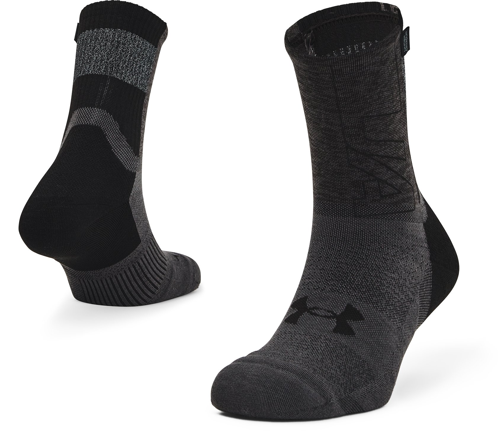 UA ArmourDry Run Unisex Crew Socks 3