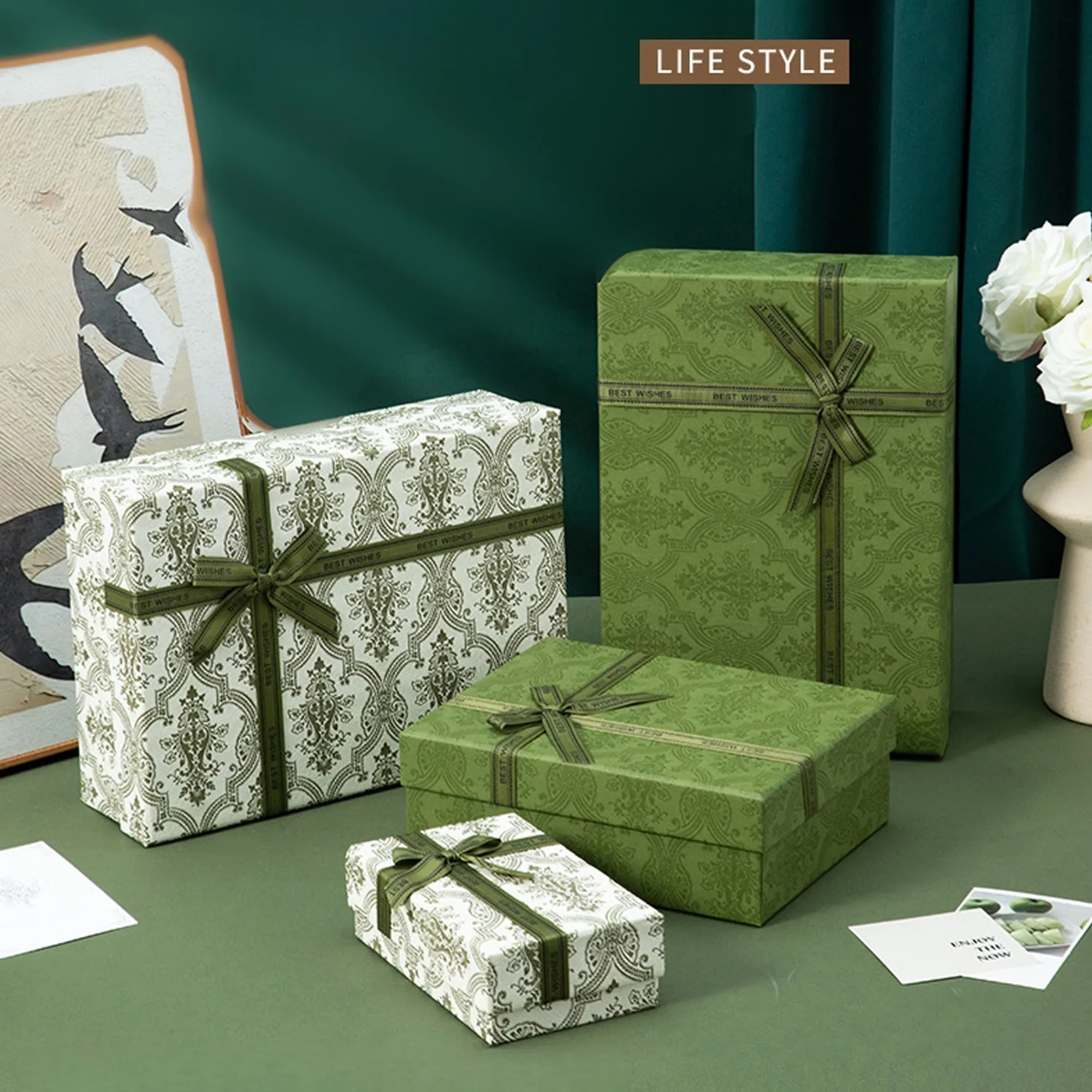 Ribbon Tied Gift Box 6