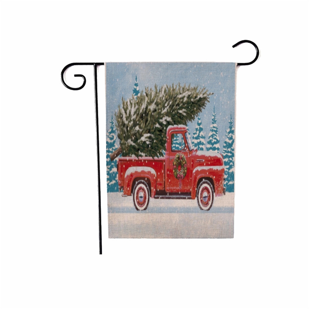 Double-sided printed linen flag 9