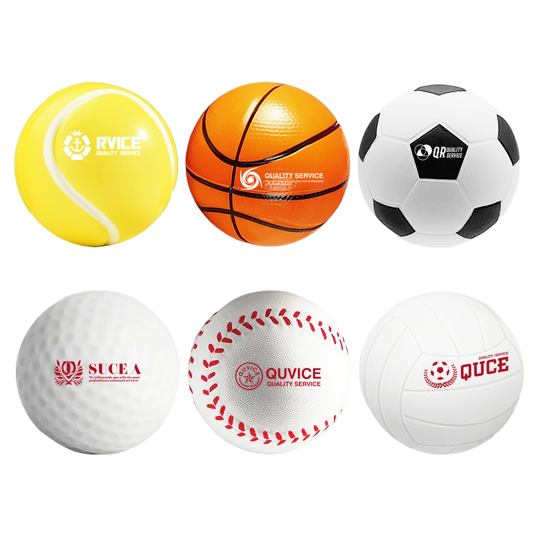 1.6'' Sports-Themed Mini PU Stress Ball 3