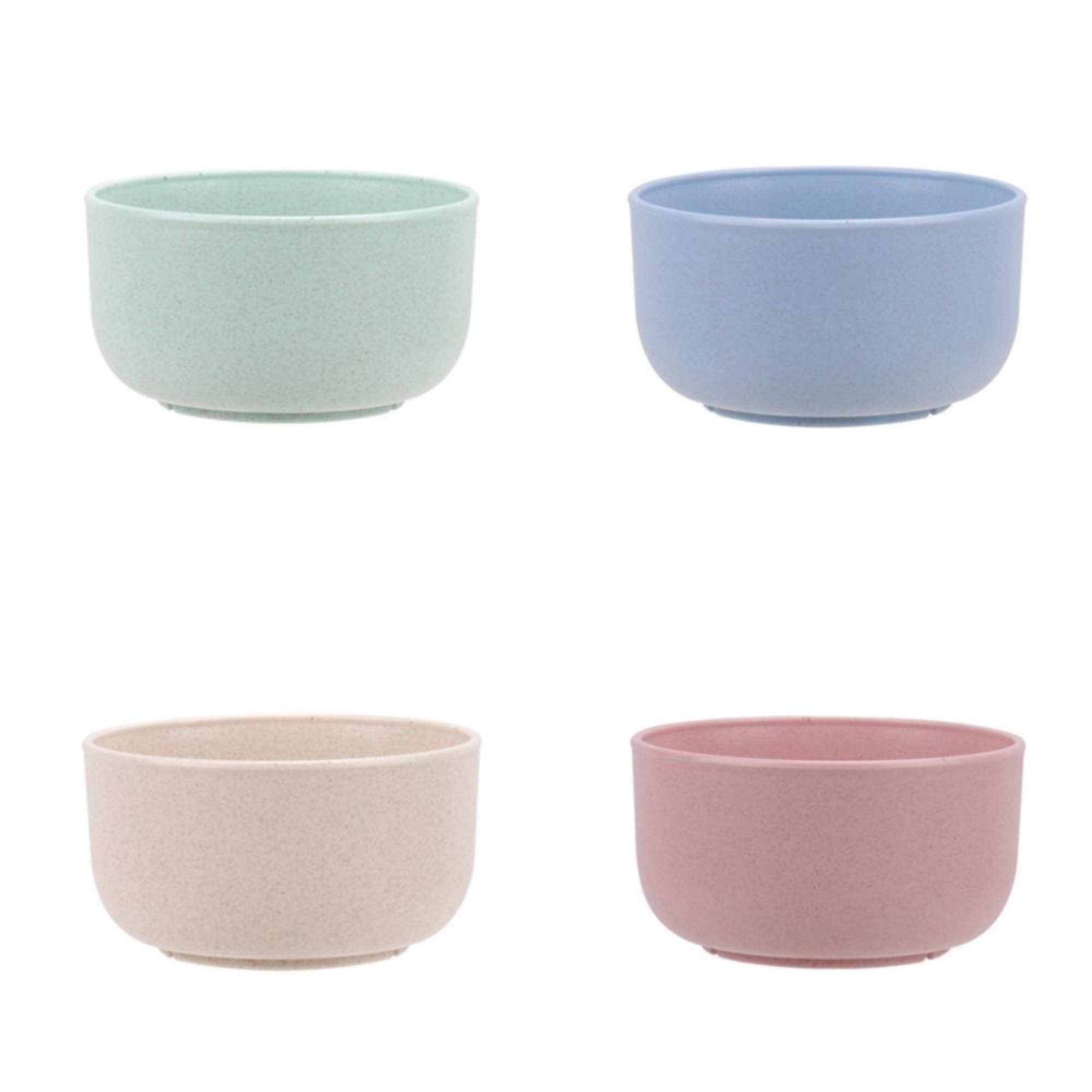 4-Piece Wheat Straw Snack Bowl Set 3