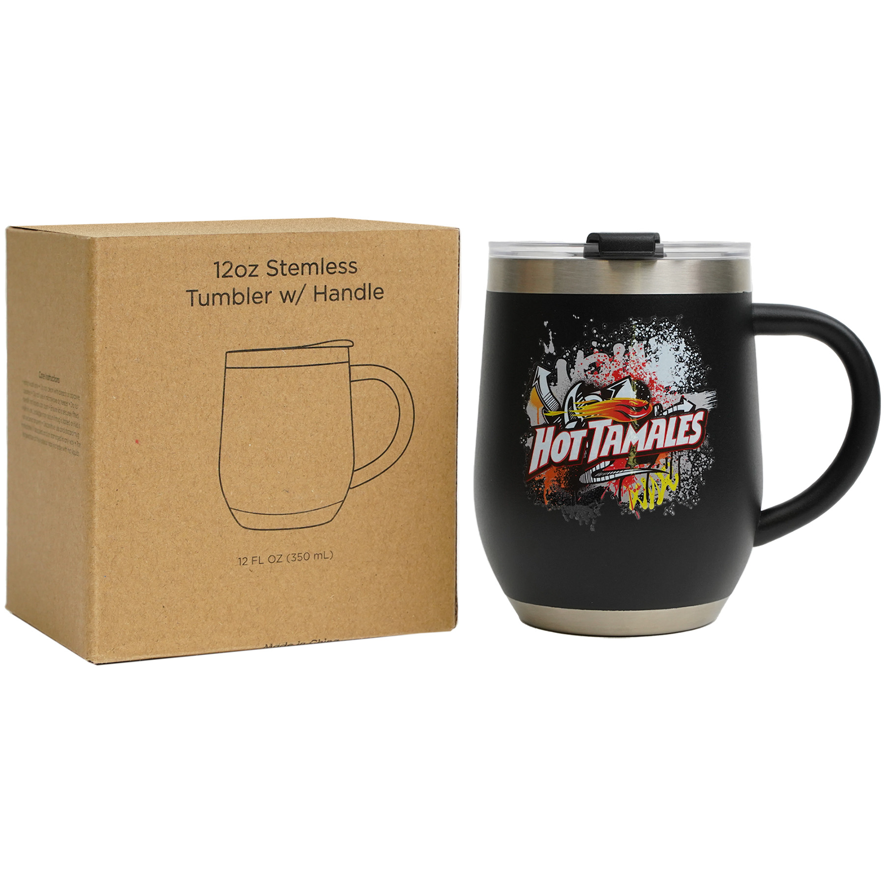 12 oz  Stemless Tumbler With Handle 5