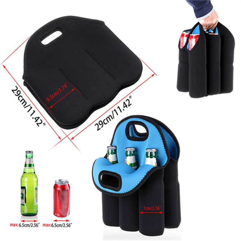 Six Pack Neoprene Cooler Wine-bottle Bag 3