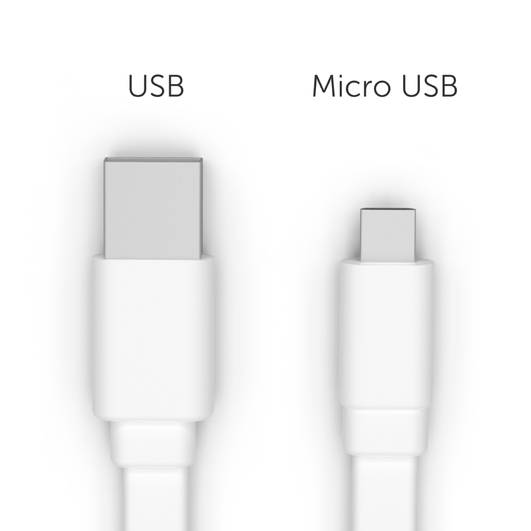 Branded Cable: Micro USB to USB A (1ft) 3