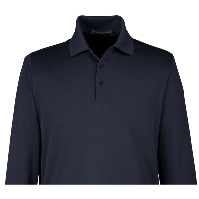 Harriton Men's Tall Advantage Long Sleeve Snag Protection Plus IL Polo 17