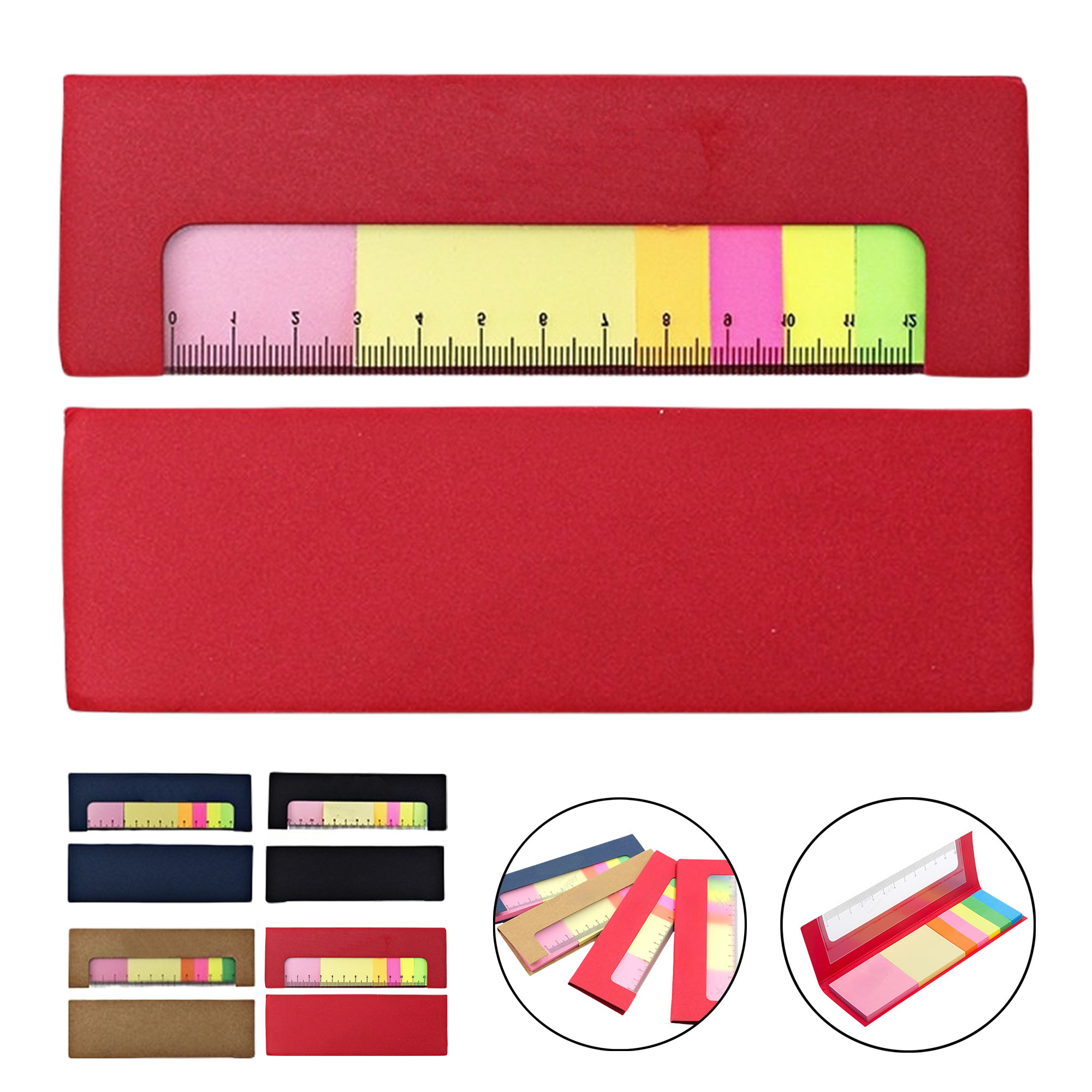 Sticky Note Paper Booklet w/Ruler 3