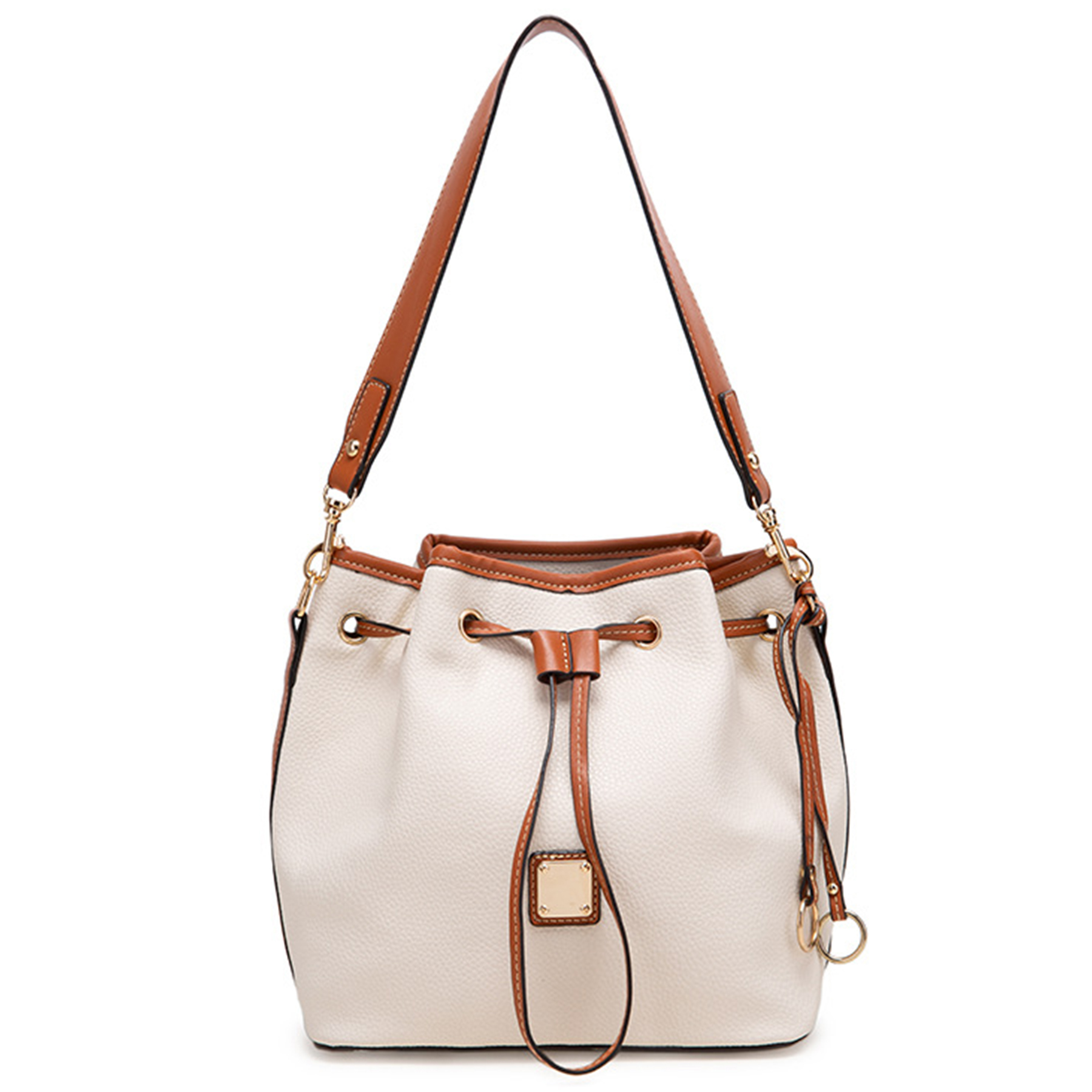 PU Large capacity cross-body bucket bag 4