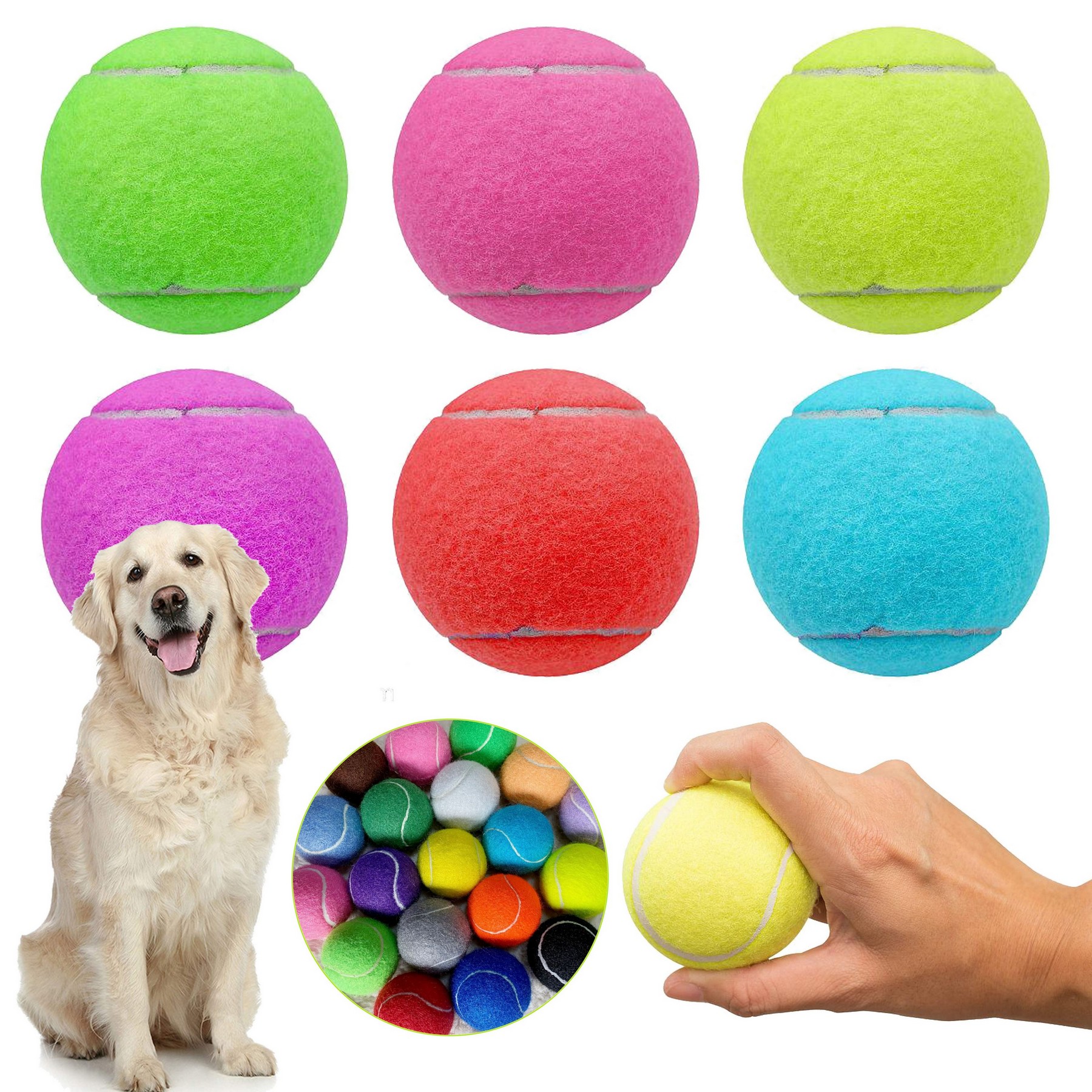 Bite Resistant Rubber Tennis Ball 2
