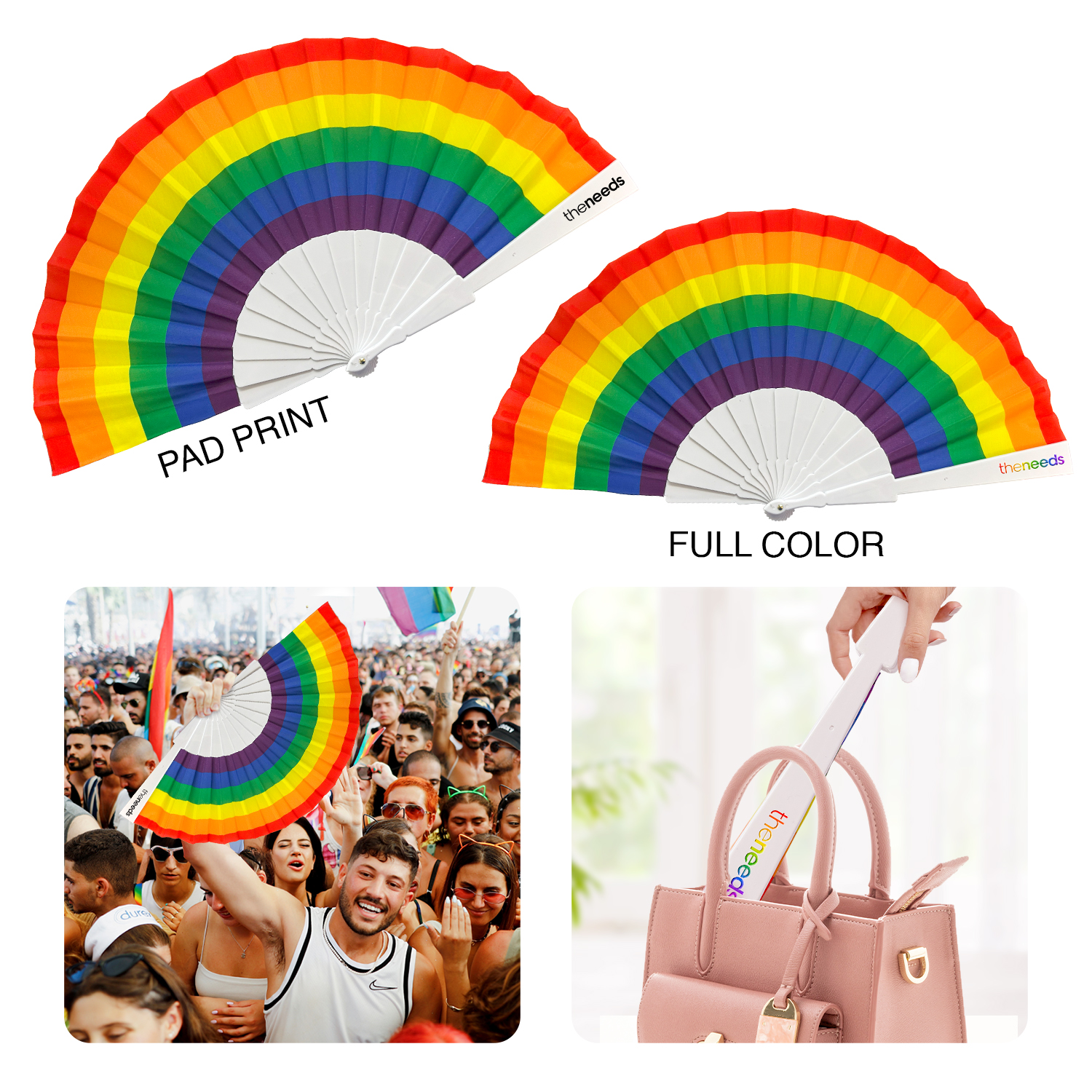 Rainbow Accordion Fan 2