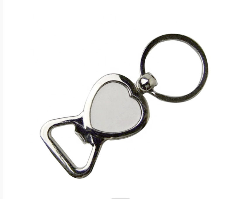 Heart-Shaped Metal Bottle Opener Keyring 3