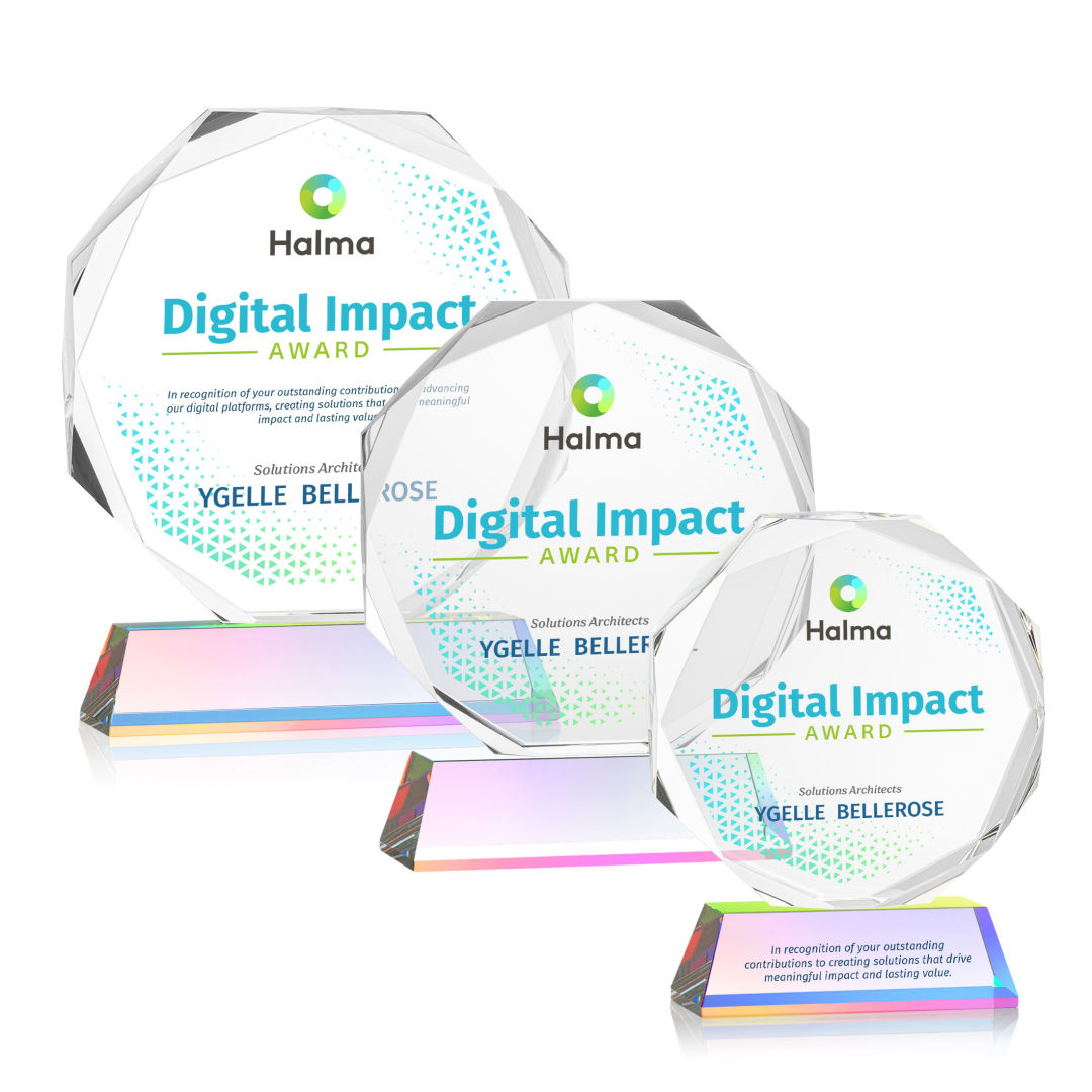 Acadian VividPrint™ Award on Newhaven Base - Prismatic 4
