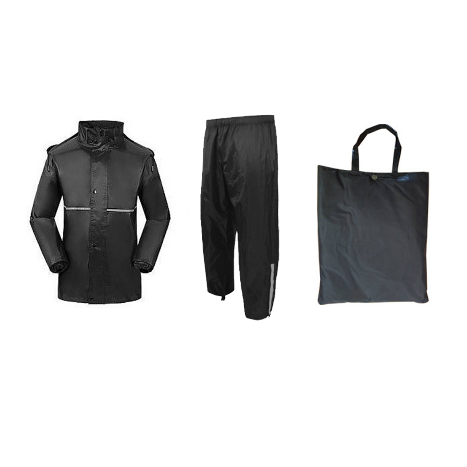 Reflective Oxford Cloth PVC Coated Raincoat 2