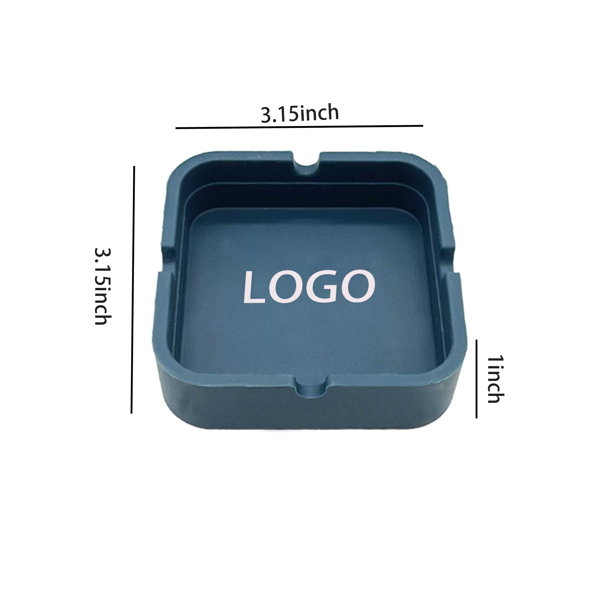 Square Silicone Ashtray 3