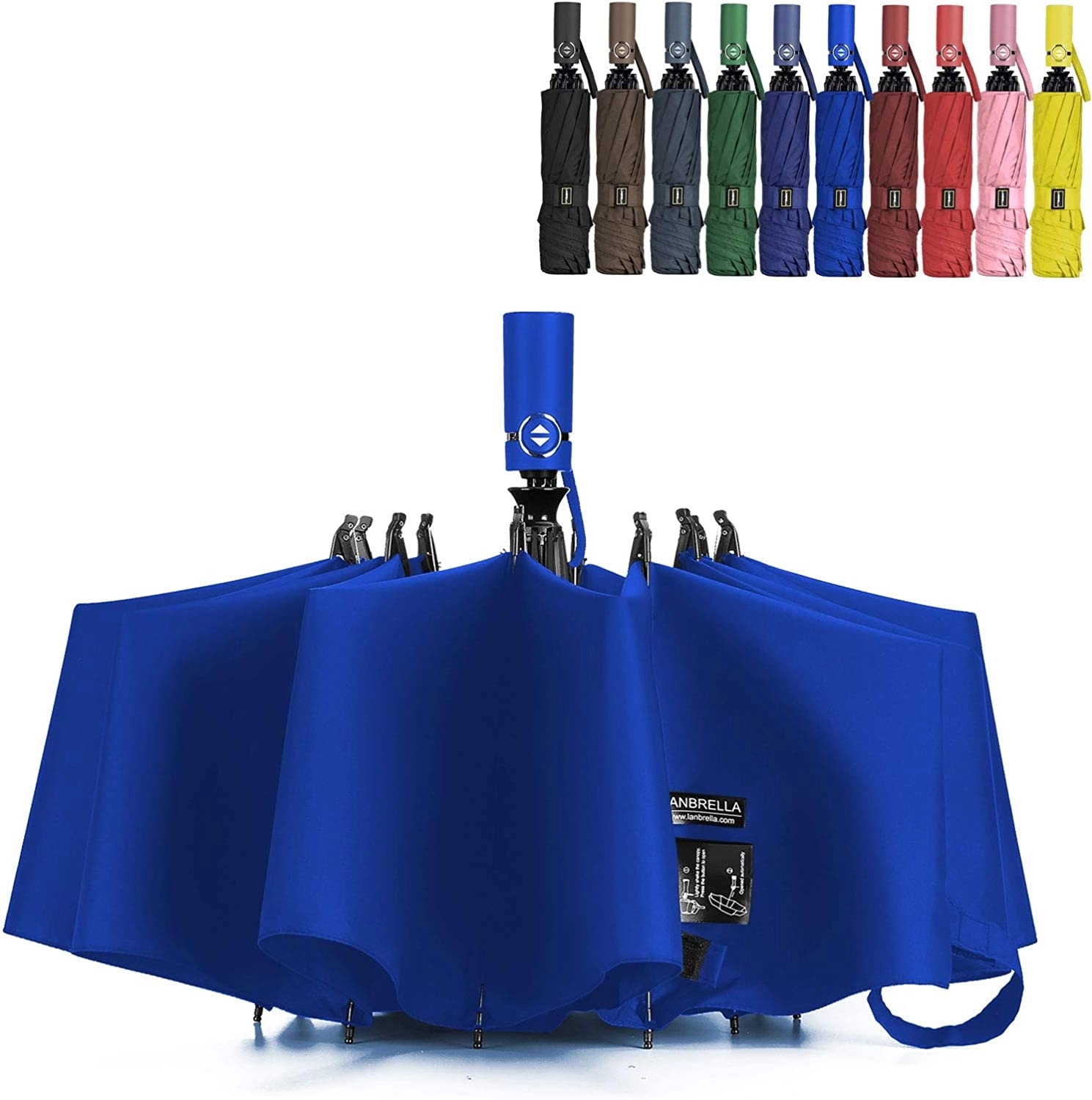 Automatic Compact Folding Reverse Umbrella 10