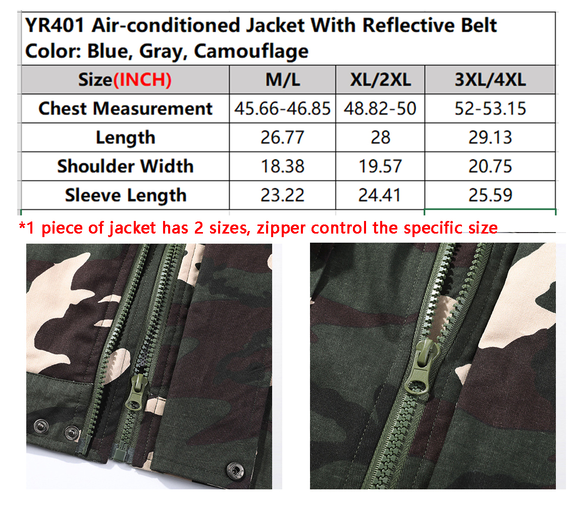 Air-conditioned Jacket With Reflective Belt 10