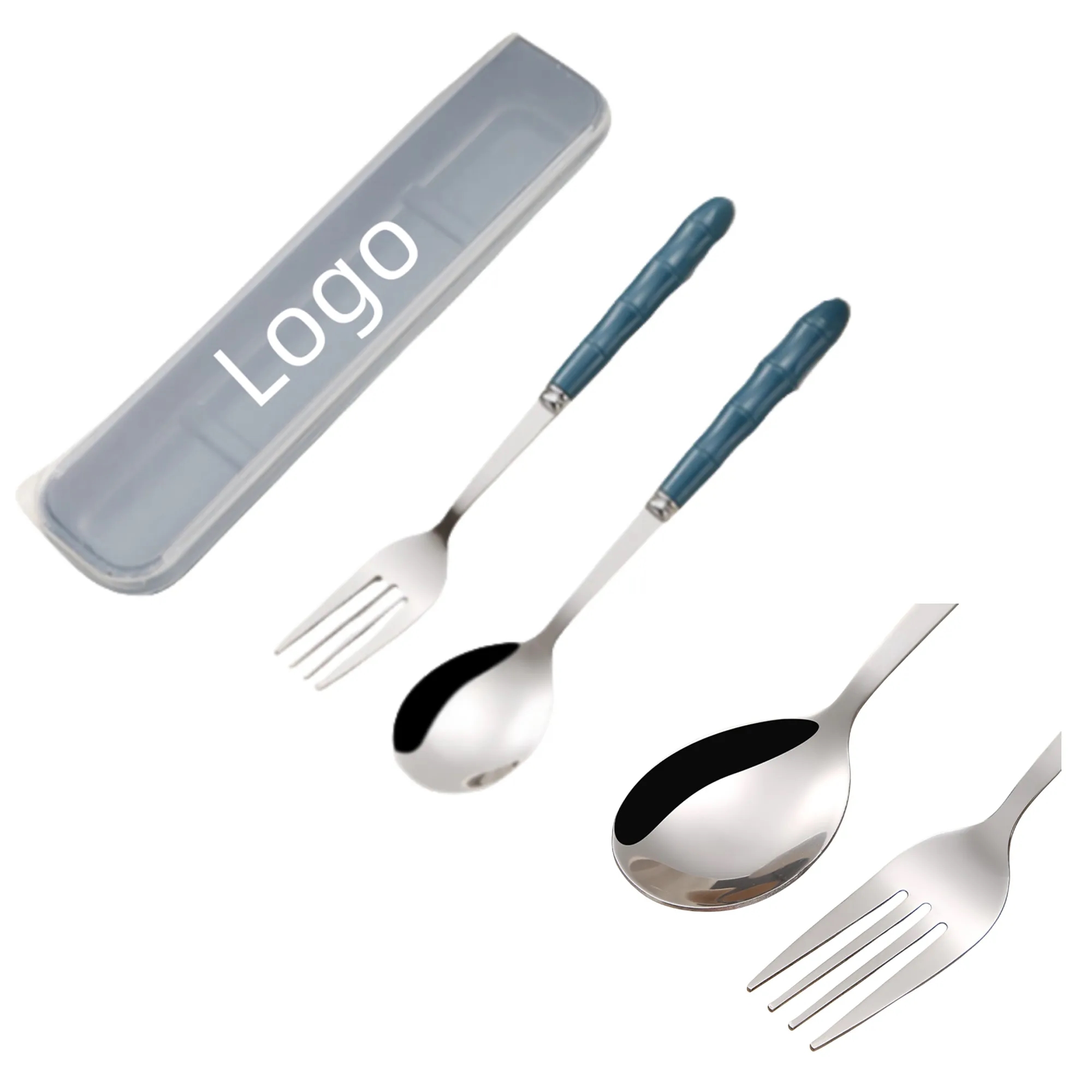 Stainless Steel Portable Flatware Set 6