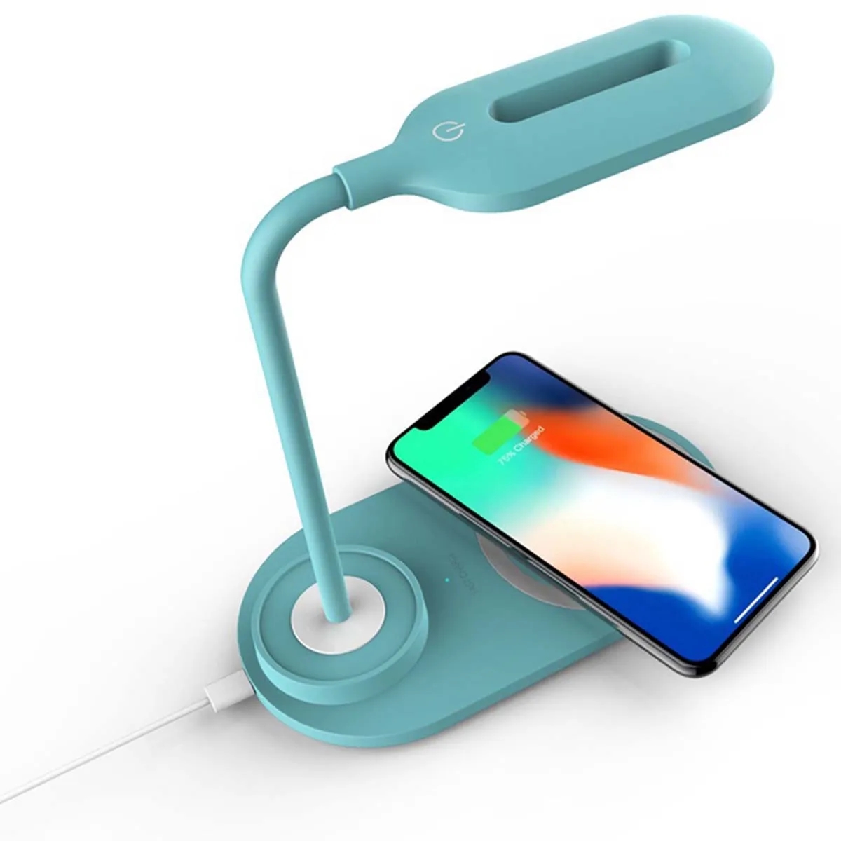 10W USB Charging Desk Lamp With Wireless Charger 1