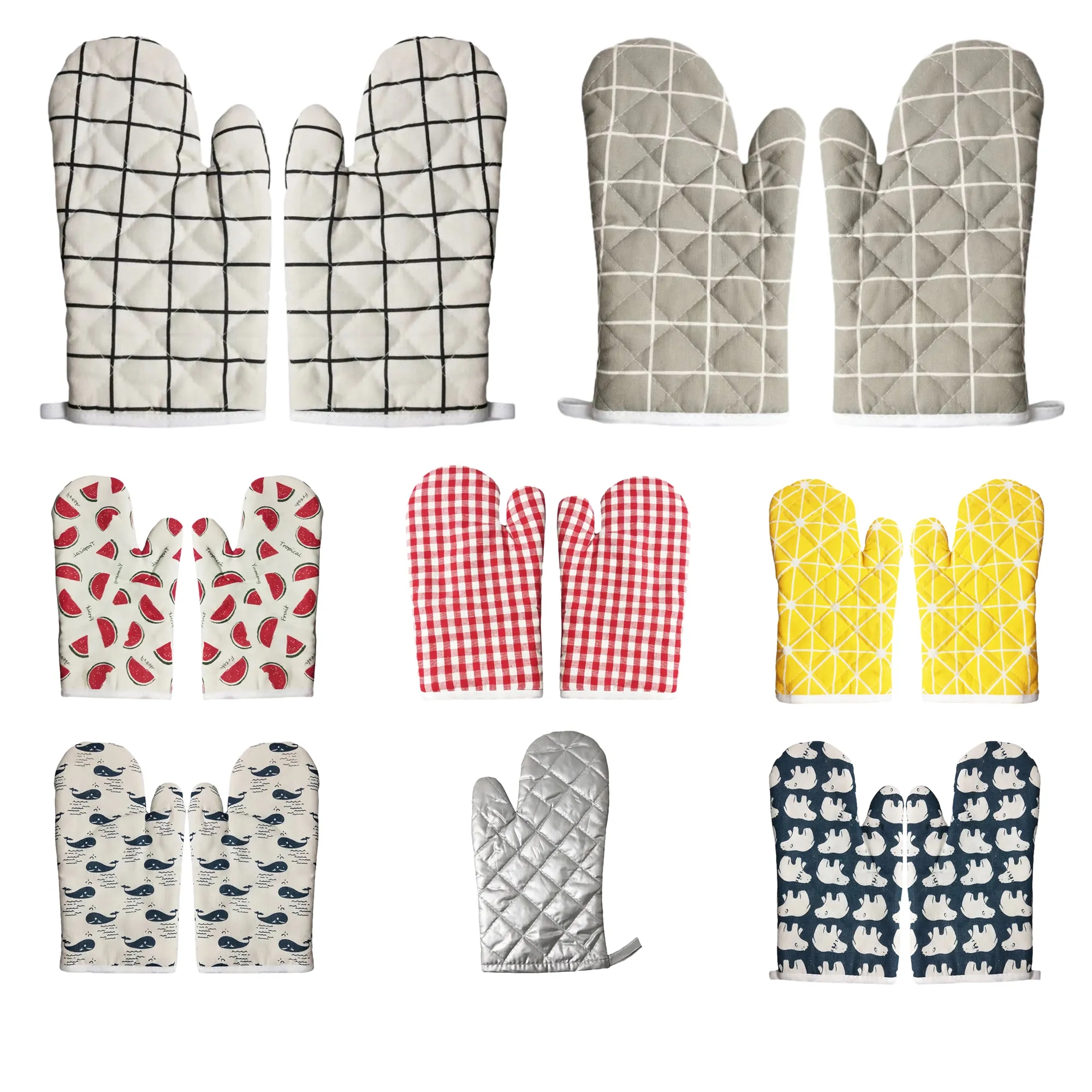 Full Color Cotton Kitchen Baking Oven Glove MOQ 100PCS 2