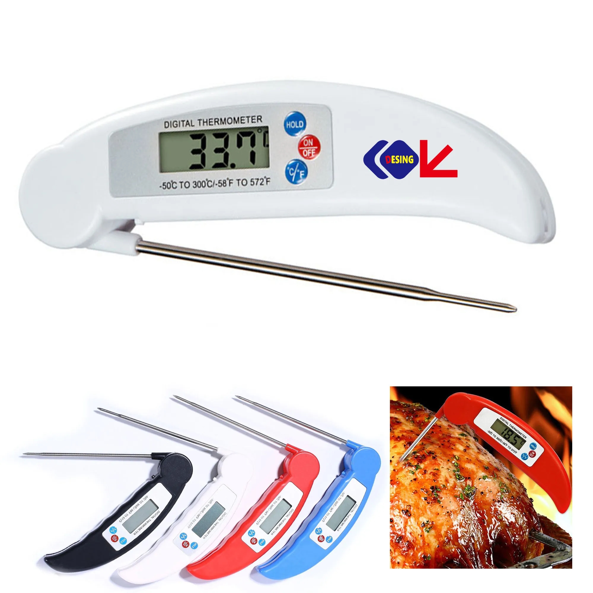 Auto Shut Off Backlit Meat Thermometer 5