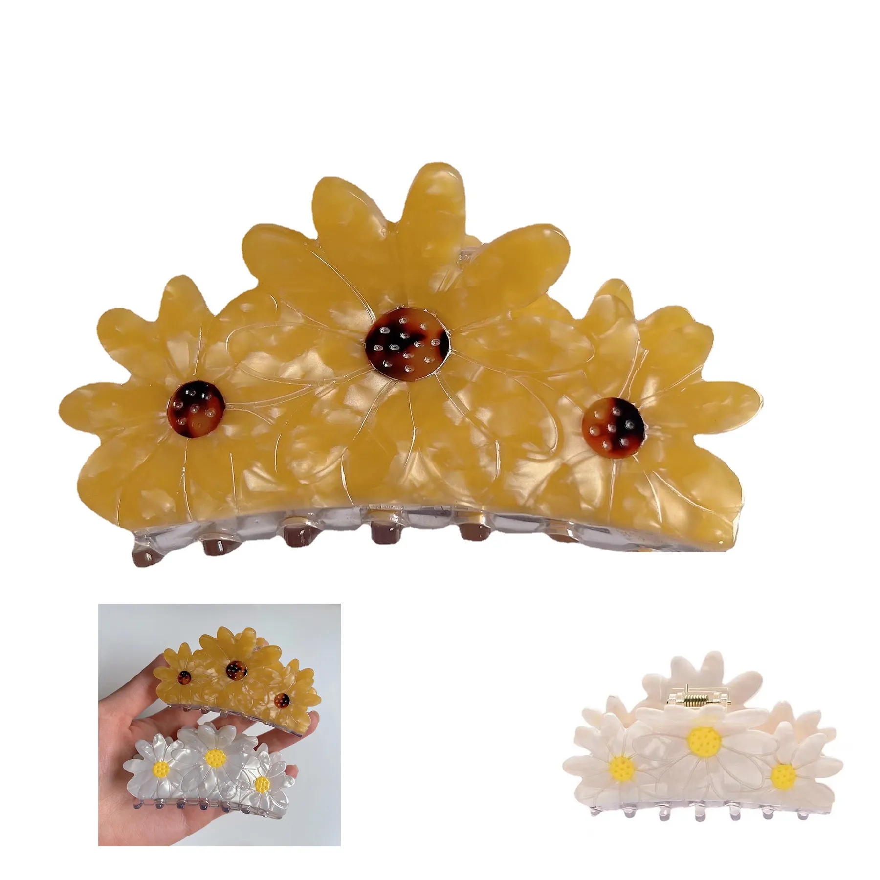 Daisy Minimalist Hair Clip 14