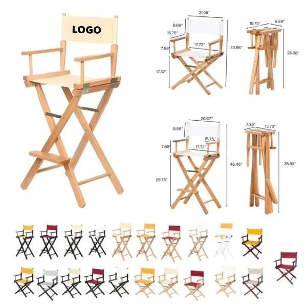 Wooden Folding Chair - Sturdy Solid Wood Seat 10