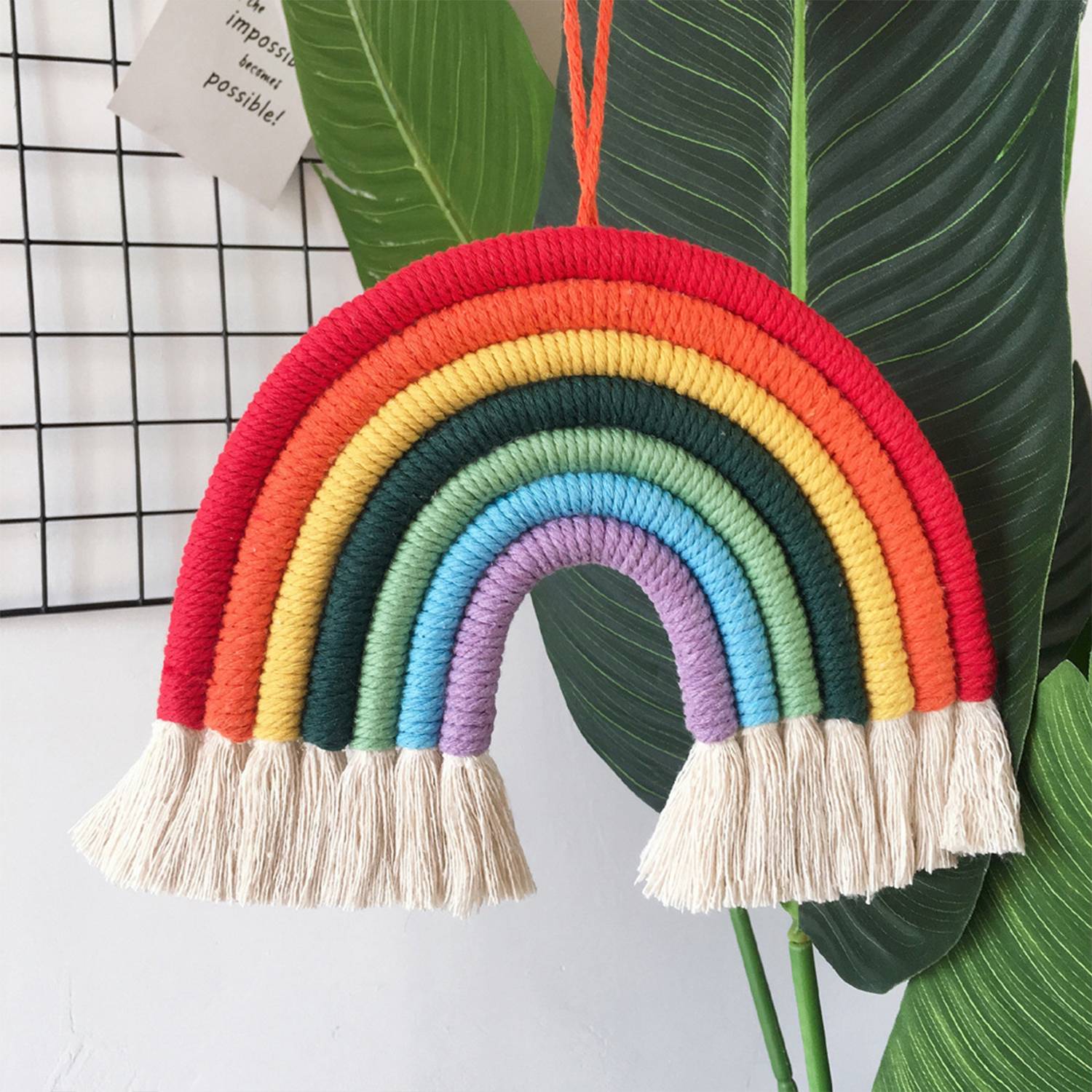 Woven Rainbow Hanging Wall Decoration 6