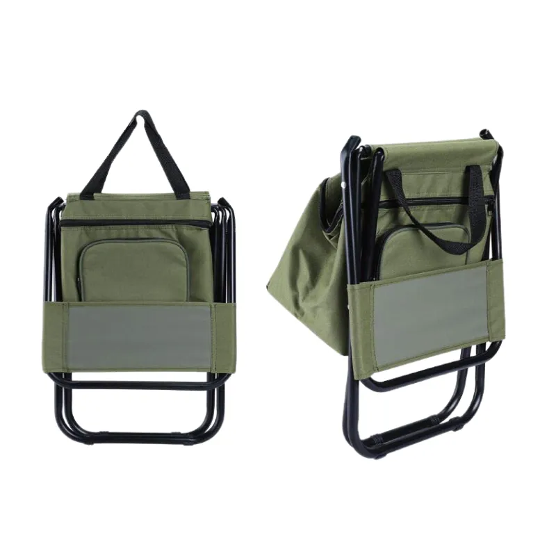 3-in-1 Portable Folding Chair Insulated Ice Bag and Backrest 7