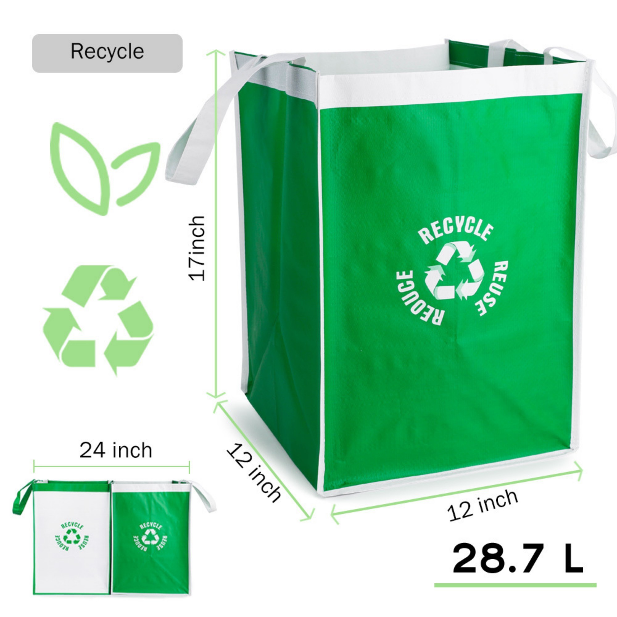 Dual-Compartment Recycling Trash Bags 7