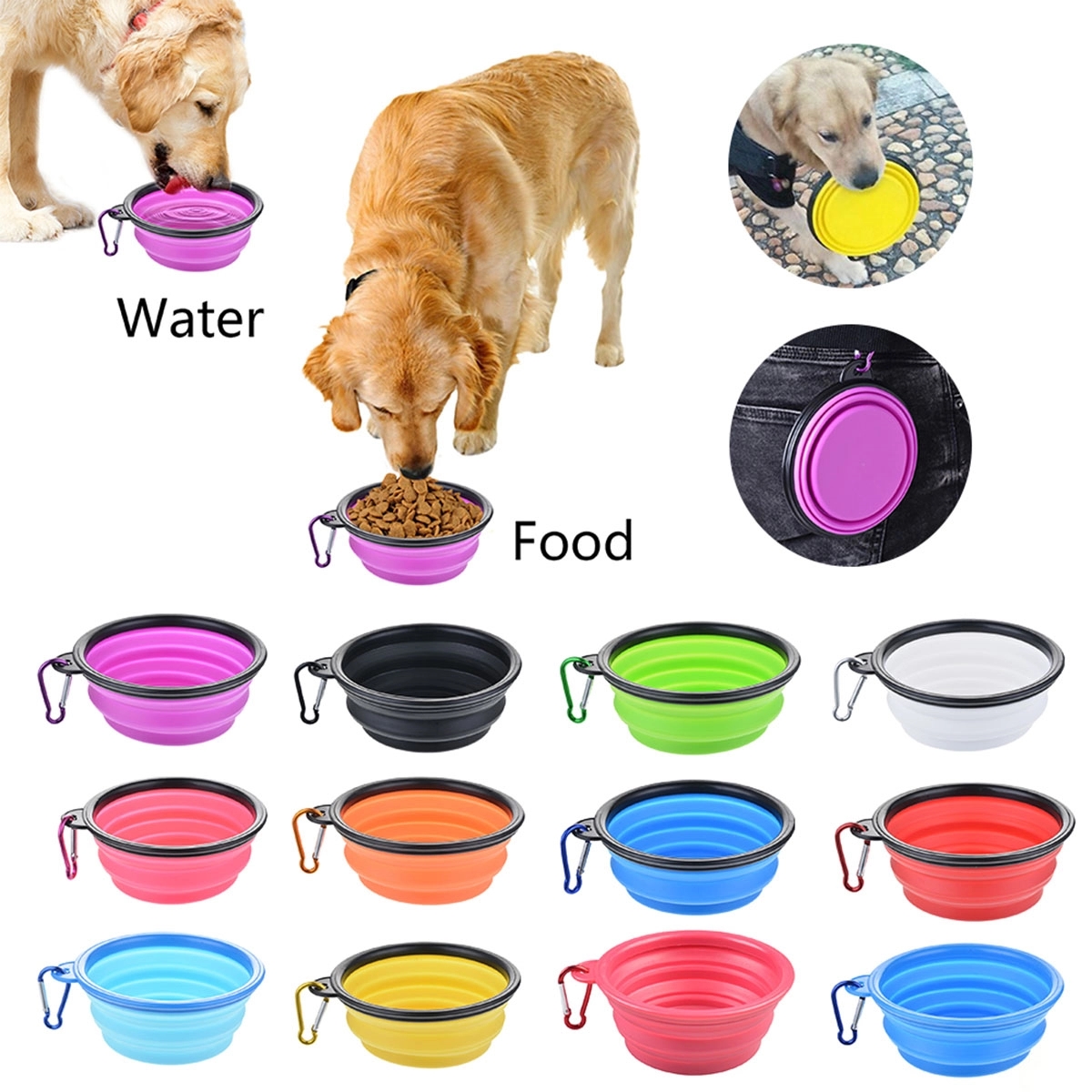 Folding Bowl For Pet MOQ 50 PCS 5