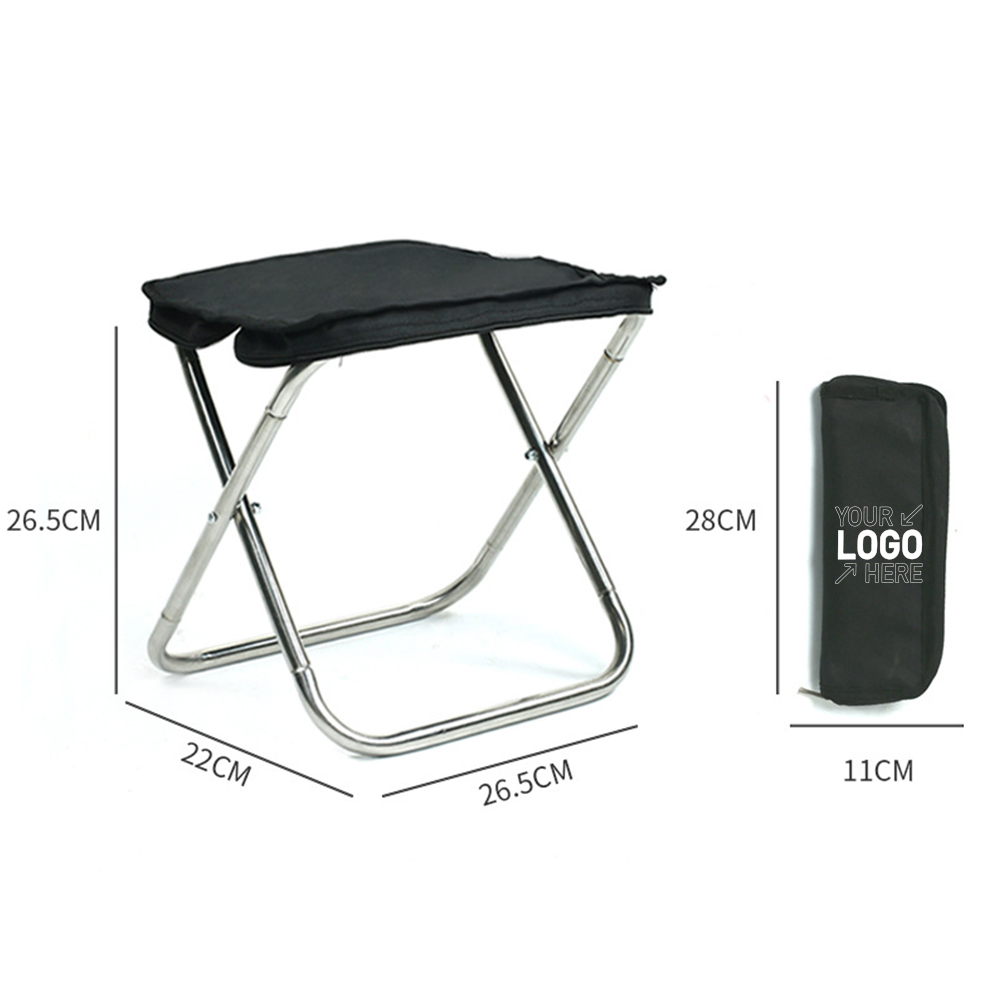 Portable Folding Stool Camping Chair with Storage Bag 2