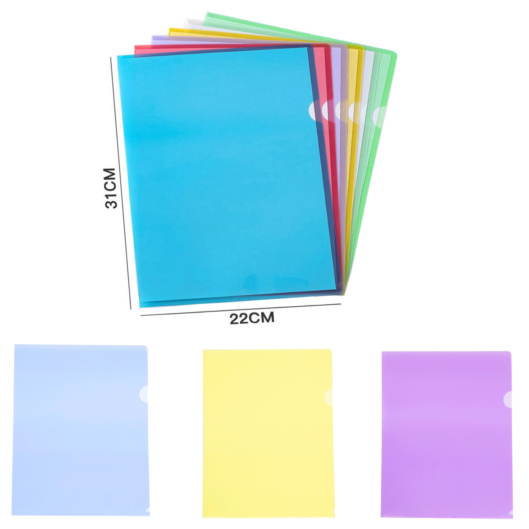 L-shaped Transparent Folder 2