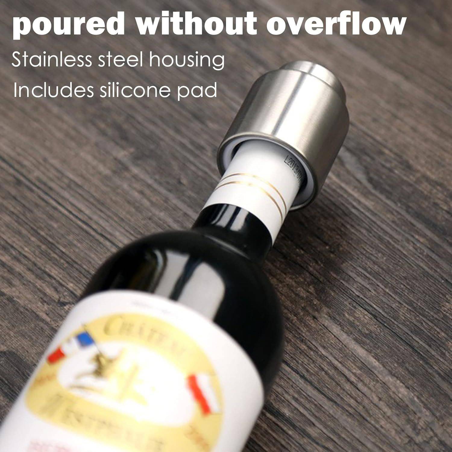 Stainless Steel Vacuum Wine Stopper 5