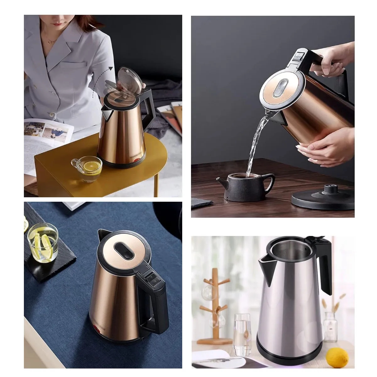 Automatic Quick Hot Water Stainless Steel Electric Kettle 5