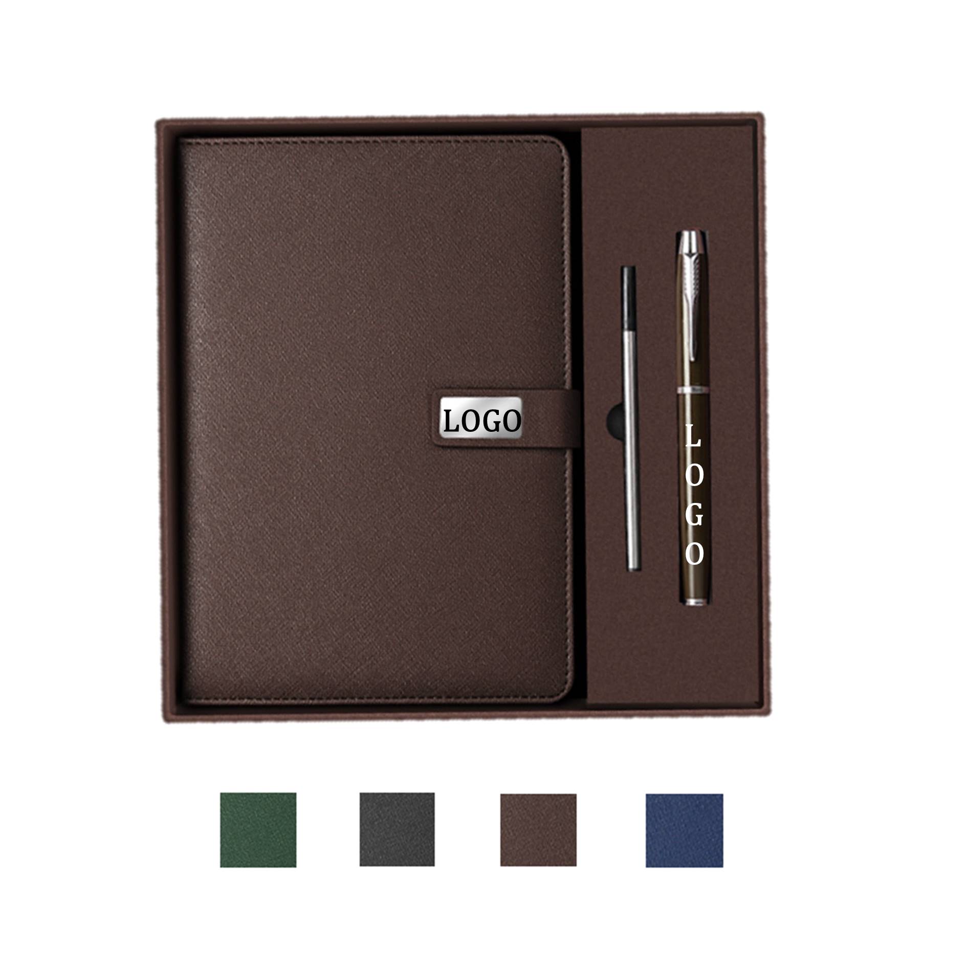 PU Leather Notebook And Pen Gift Set 4
