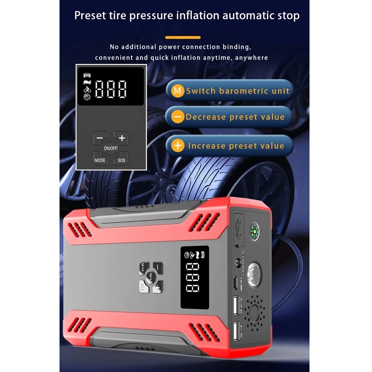 Potable Jump Starter with Air Compressor 8