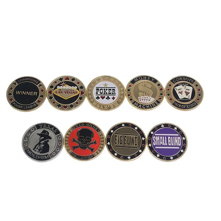 1.6inch dia. Round Metal Casino Chip Challenge Coin 5