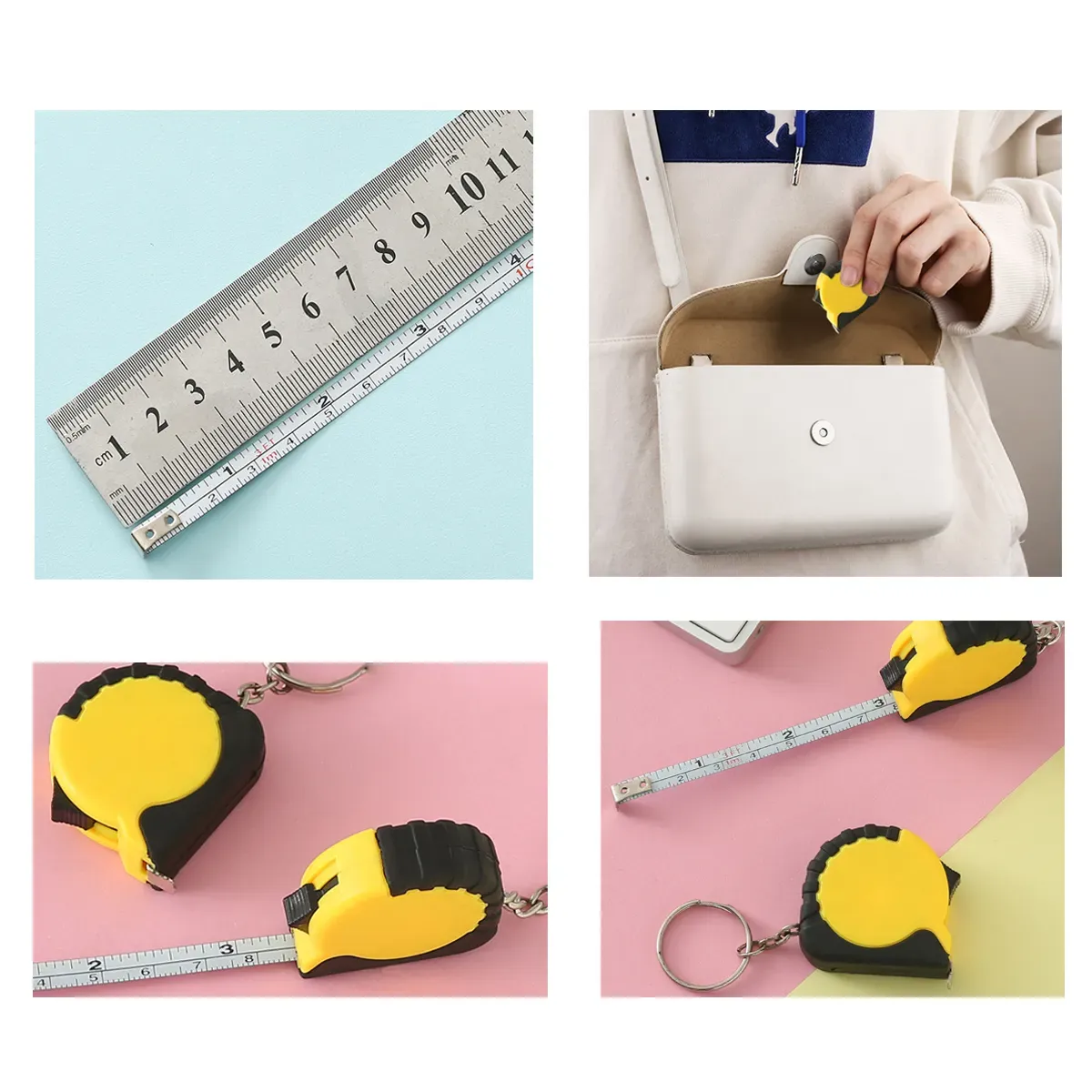 Mini Tape Measure Keychain 4
