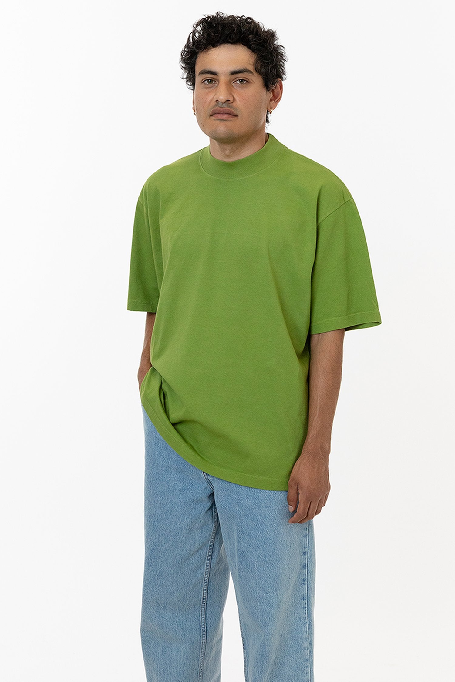 6.5 OZ S/S OVERSIZED GARMENT DYE MOCKNECK T-SHIRT 27